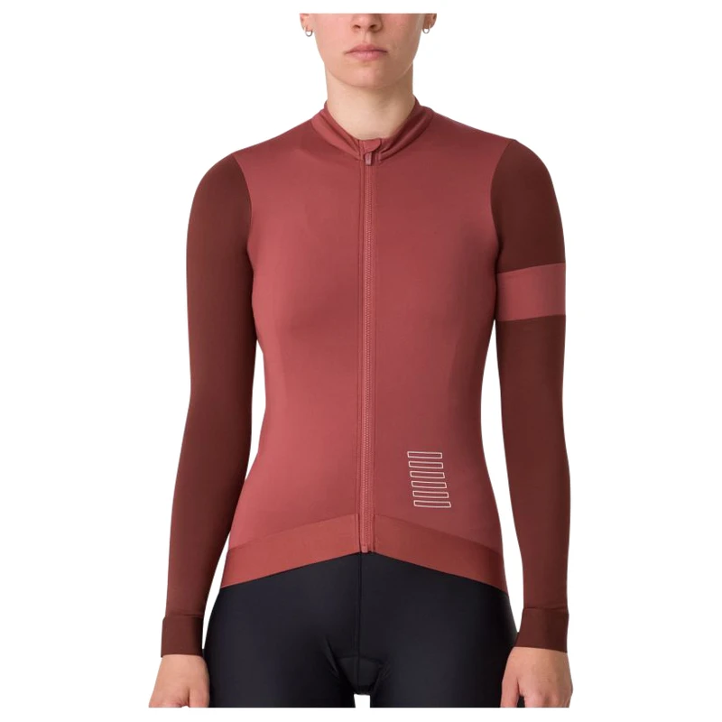 Rapha Womens Pro Team Training LS Jersey (Deep Red/Rusty Red) | Sportp