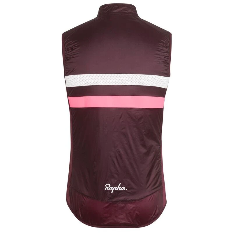 Gilet Rapha Brevet Homme – Noir/Rose – Taille XL – Isotherme – Cyclisme