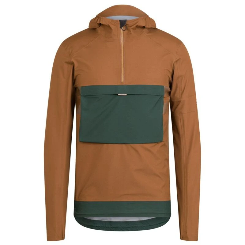 Rapha Mens Explore GORE-TEX Hooded Pullover (Brown) | Sportpursuit.com