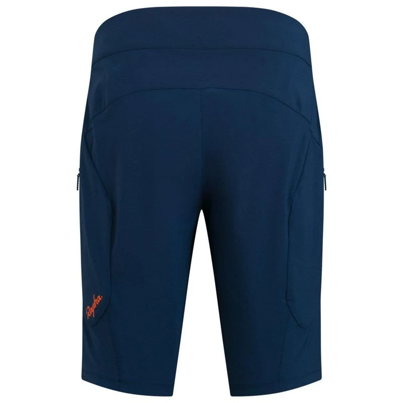 Rapha Mens Fast & Light Shorts (Navy/Orange) | Sportpursuit.com