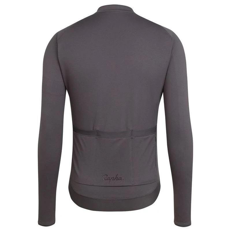 Rapha Mens Core Long Sleeve Jersey (Dark Grey) | Sportpursuit.com