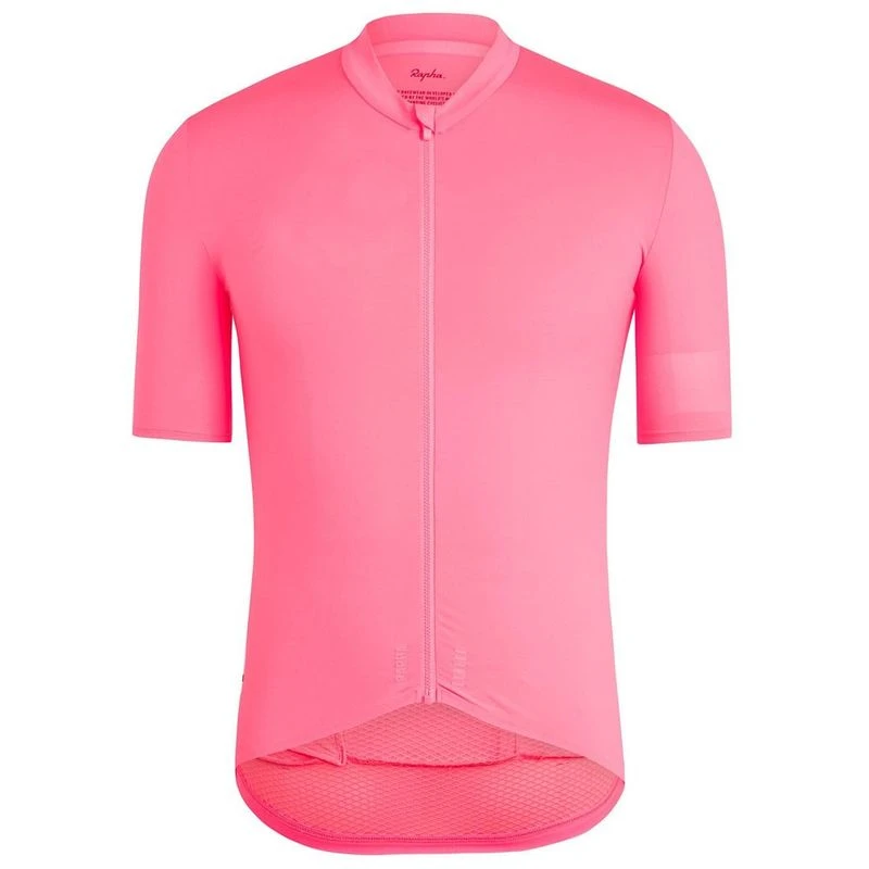 ウェア Rapha ProTeam Jersey M Rapha Mens Pro Team Midweight Jersey (High-Vis Pink) | Sportpursuit.co