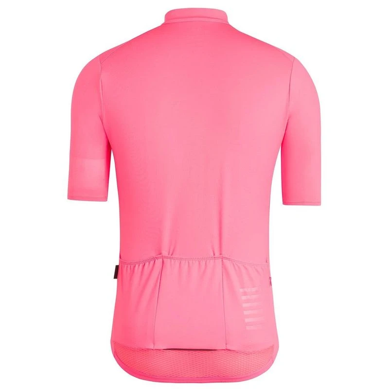 Rapha Mens Pro Team Midweight Jersey (High-Vis Pink) | Sportpursuit.co