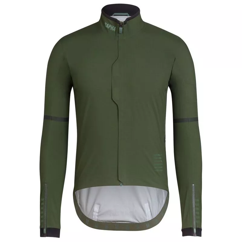 Rapha Mens Pro Team Race Cape (Dark Green) | Sportpursuit.com