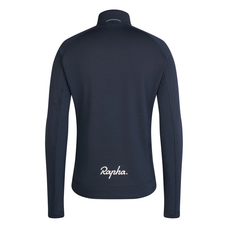 Rapha Mens Explore Zip Neck Pullover (Dark Grey/Off-White) | Sportpurs