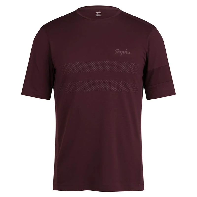 Rapha Mens Explore Technical Short-Sleeve T-Shirt (Fudge/Huckleberry)