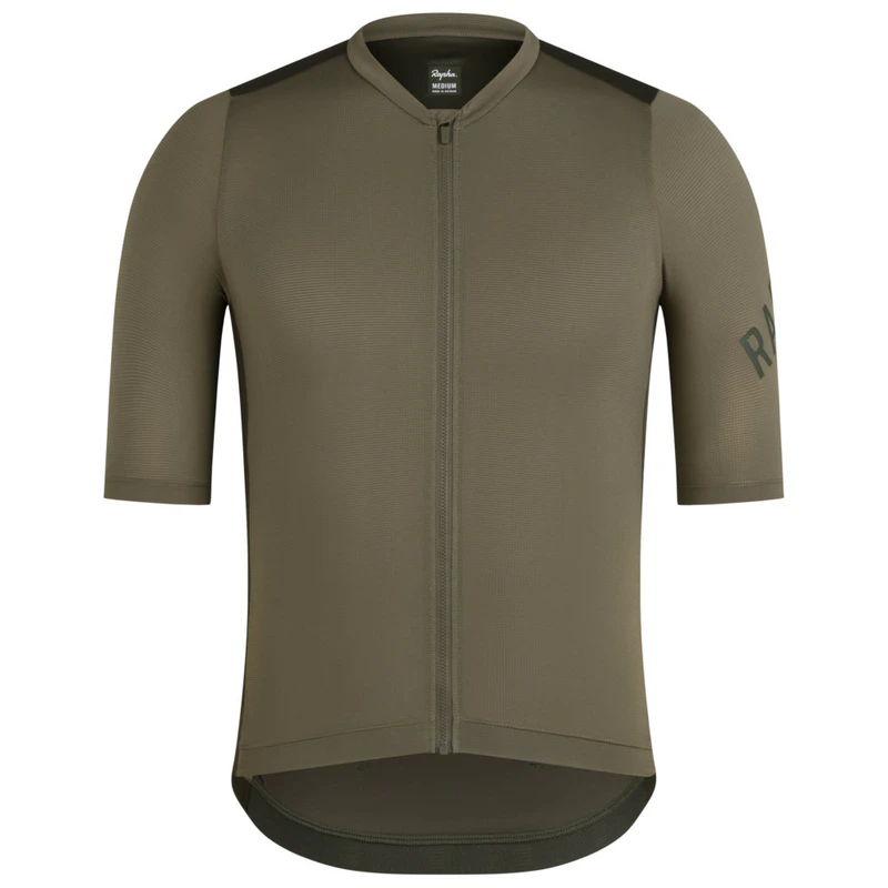 Rapha Mens Pro Team Training Cycling Jersey (Green/Dark Green) | Sport