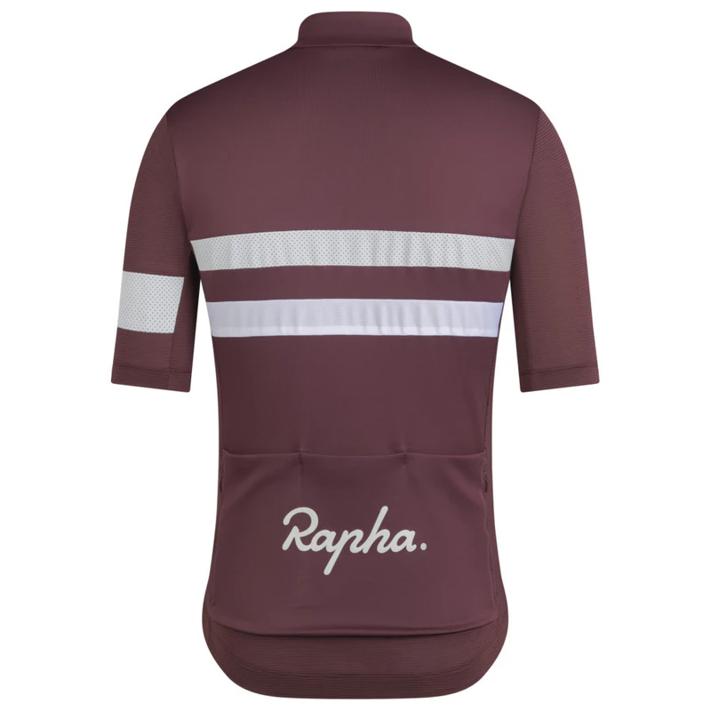 Rapha Mens Brevet Lightweight Cycling Jersey (Huckleberry/White) | Spo