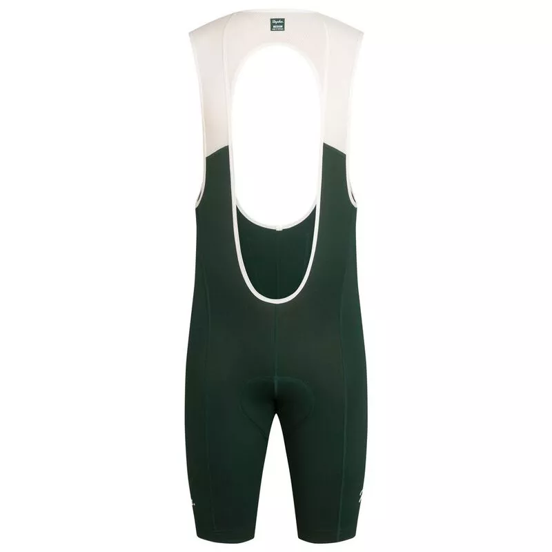 Rapha Mens Classic II Bib Shorts (Dark Green/Cream) | Sportpursuit.com