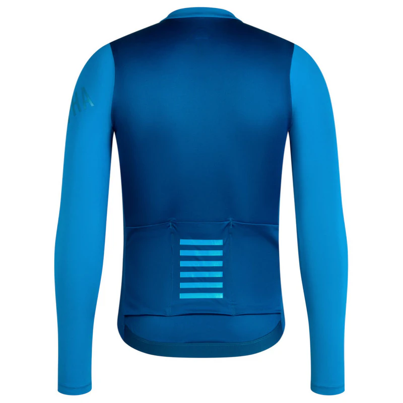  Men's Pro Fit Jersey Sサイズ ブルー Rapha Mens Pro Team LS Cycling Jersey (Petrol Blue/Jewelled Blue) | Sp