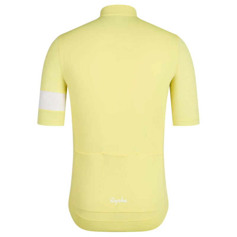 Rapha Mens Core Lightweight Short Sleeve Cycling Jersey (Yellow) | Spo