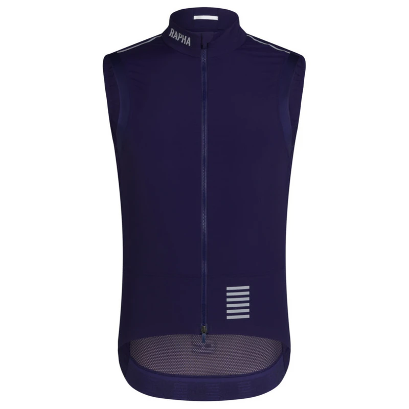 Rapha Mens Pro Team Lightweight Gilet (Navy Purple /Silver Reflective)