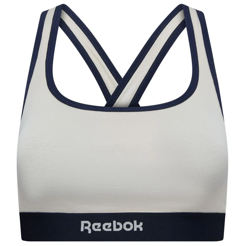 Sport Bra Reebox Reebok Womens Classic Sports Bra (Alabaster) | Sportpursuit.com