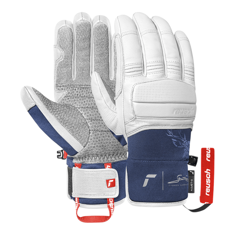 Reusch Mens Cyprien Sarrazin Gloves (White/Dress Blue) | Sportpursuit.