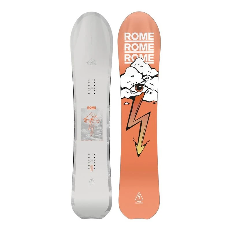 Rome Mens Stale Fish Snowboard (Orange/White) | Sportpursuit.com