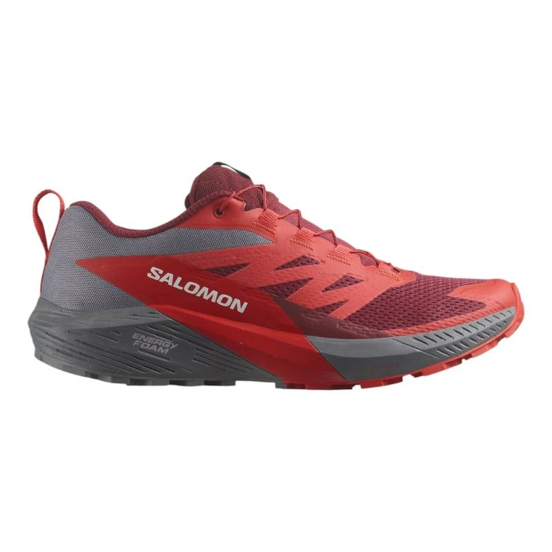 Salomon Mens Sense Ride 5 Trail Running Shoes (Red  display picture 1