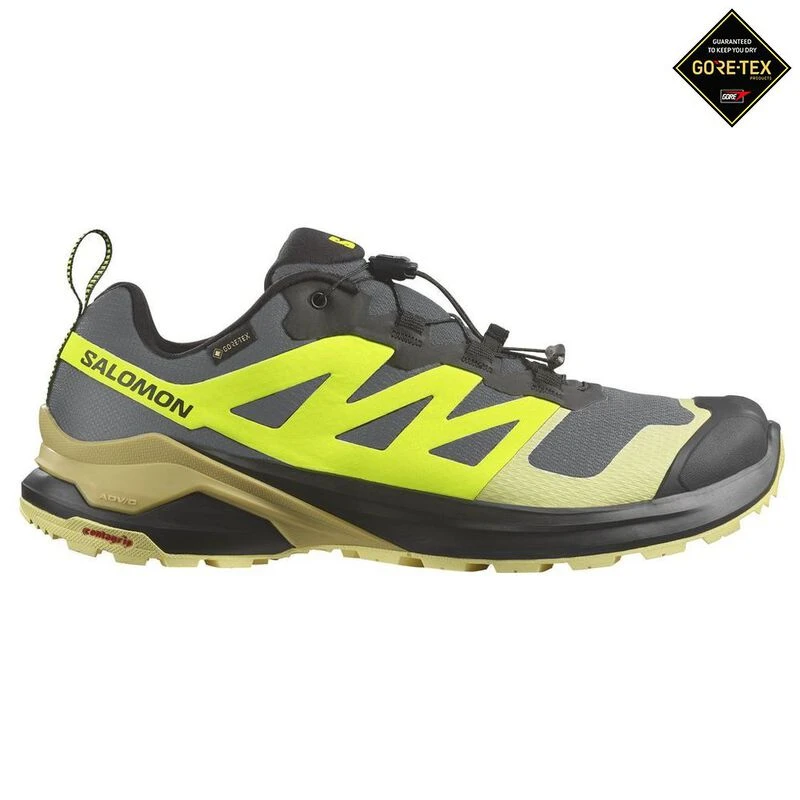 Salomon Men\'s Yellow and Olive Gore‑Tex Trail Running Shoes Salomon Men main image 3