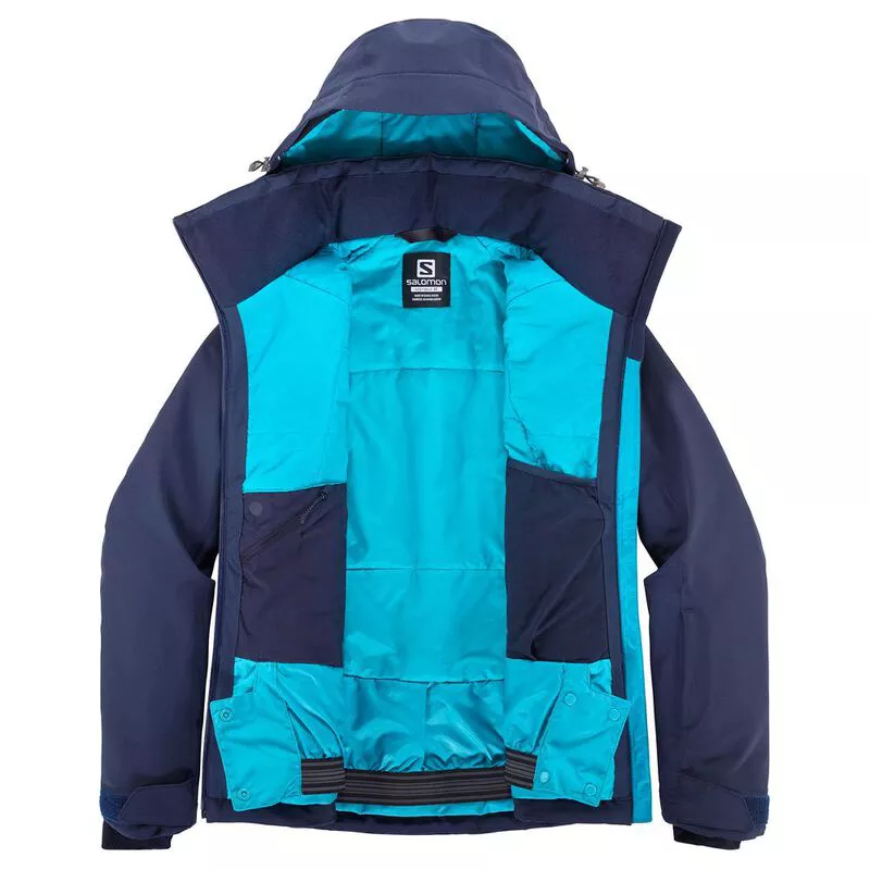 SALOMON　ICETOWN JKT 　XS　ファー無し Salomon Women's Blue Winter Jacket Salomon Icetown JKT Women
