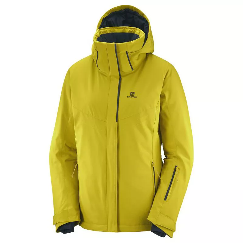 Salomon Womens Stormpunch Shell Jacket (Golden Palm) | Sportpursuit.co