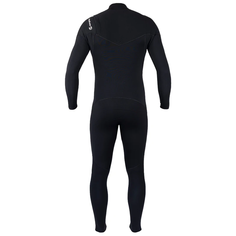 Samphire Mens Insulated 3/2 Chest Zip Surf Wetsuit (Black) | Sportpurs