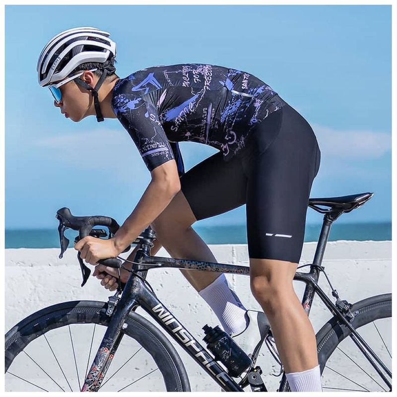 Maillot de cyclisme Santic noir