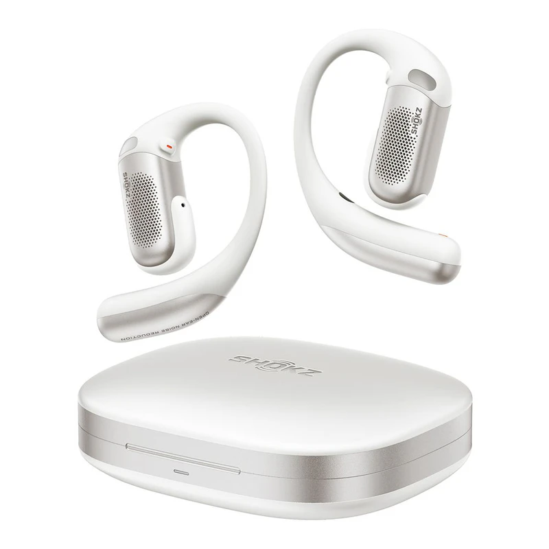 Shokz Open Fit Pro Earphones (White) | Sportpursuit.com