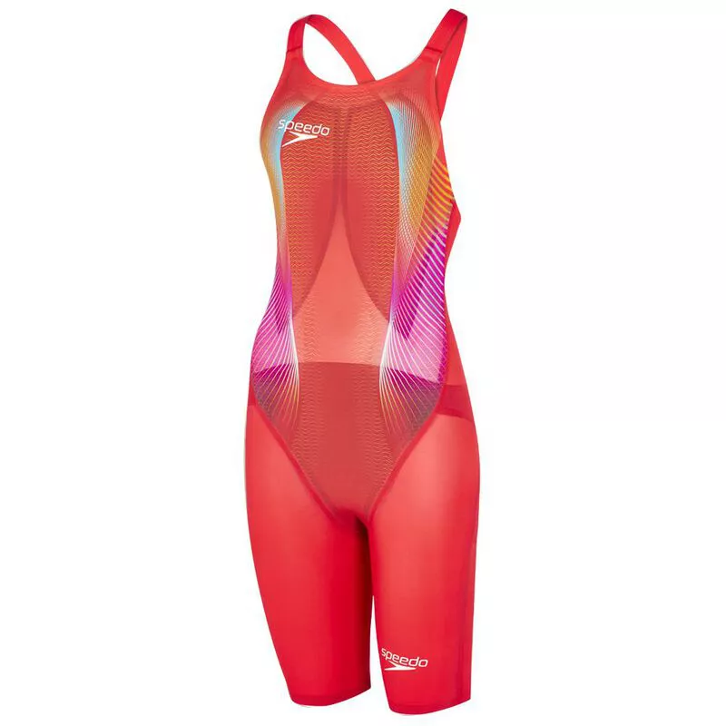 Speedo Womens Fastskin LZR Racer X Closedback Kneeskin (Red/Black) | S
