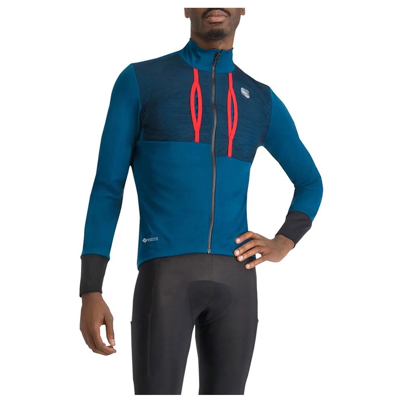 Rapha Mens Pro Team Insulated GORE-TEX Waterproof Jacket (Blue/Peach)