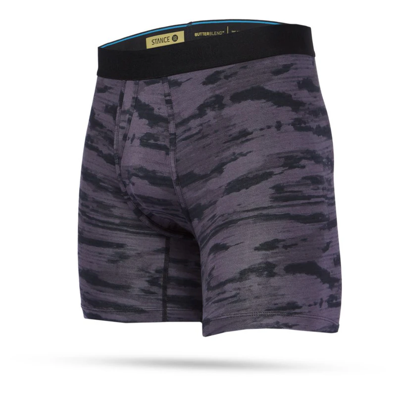 Stance Mens Ramp Camo Boxer Brief Underwear (Charcoal) | Sportpursuit.