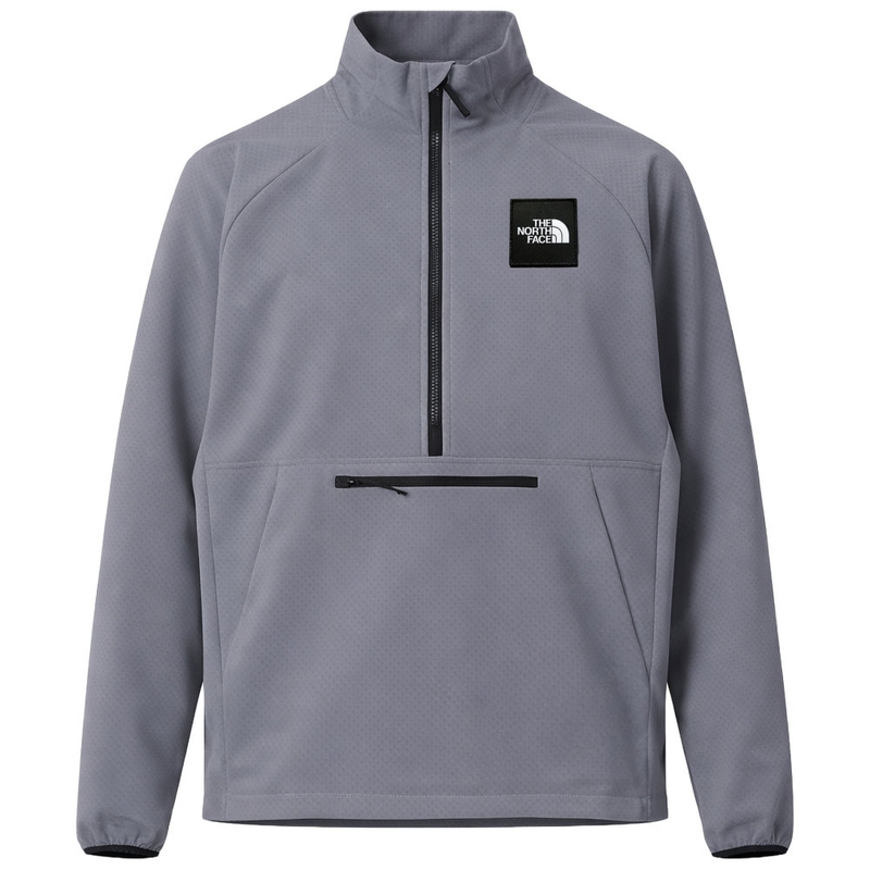 The North Face Mens Windfleece 1/4 Zip Fleece Jacket (Smoked Pearl) |