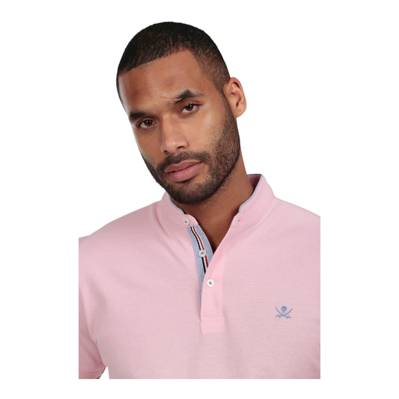 The Time of Bocha Polo maniche corte Mao Uomo (Rosa) | privatesportsho