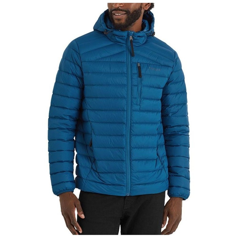 RAB Downpour Eco Jacket Uomo - Giacca Impermeabile E Traspirante In Tessuto Riciclato Pertex Shield, Nightfall Blue
