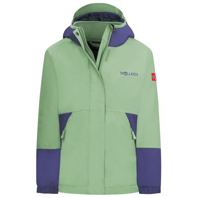 Trollkids Softshelljacke Oslofjord in Grün/ Blau günstig kaufen