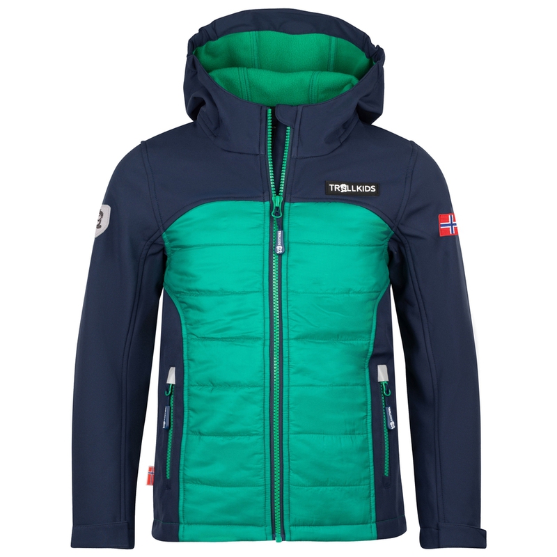 Giacca Trollkids Trolltunga Per Bambini, Colore Teal/Acqua, Taglia 104 Cm