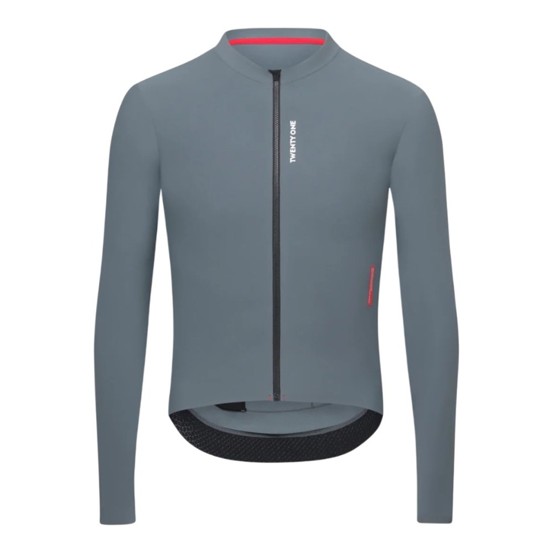 Rapha Mens Explore Zip Neck Pullover (Dark Grey/Off-White) | Sportpurs