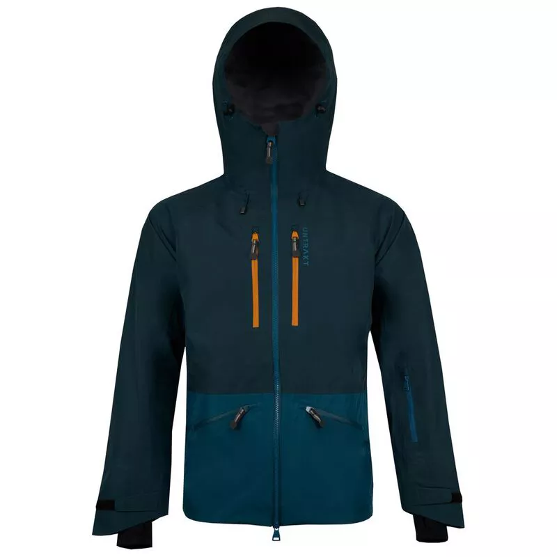 Untrakt Mens Obsidian 3L Shell Jacket (Petrol/Teal) | Sportpursuit.com