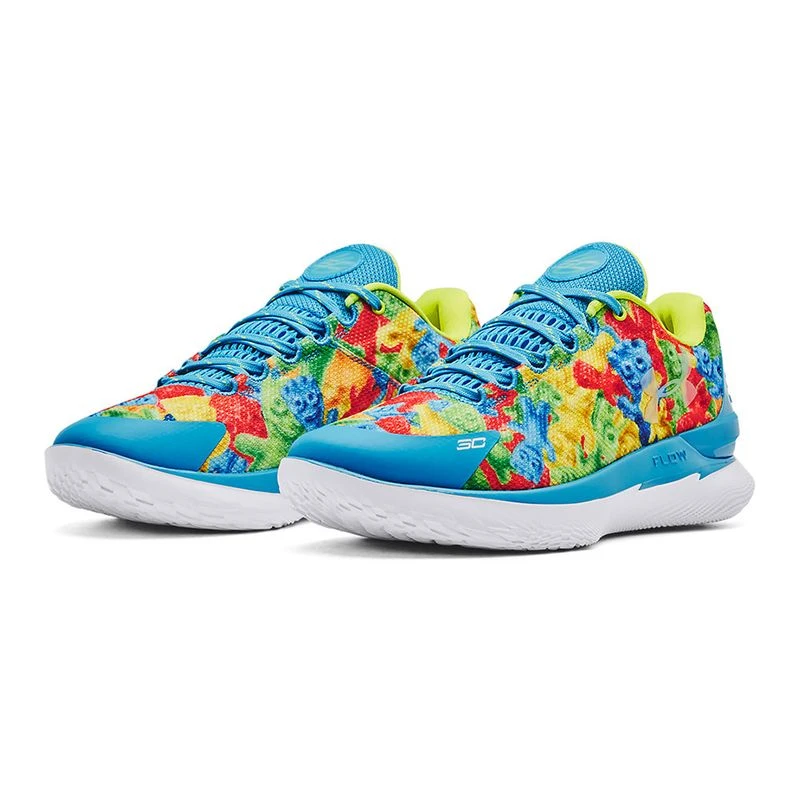 UnderArmour Mens Curry 1 Low Flotro NM Footwear (Blue) | Sportpursuit.
