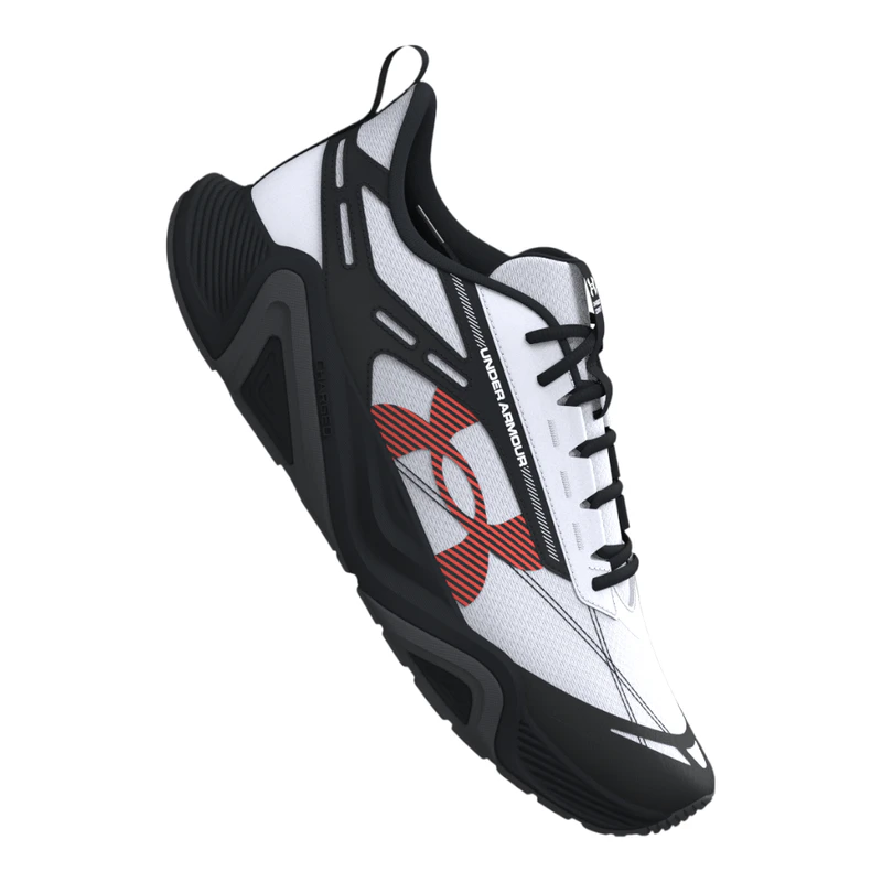 Under Armour Charged Commit TR 5 Shoes Mens Sz 10.5 White/Red Training Sneakers UA Charged Commit TR 5 Men main image 2