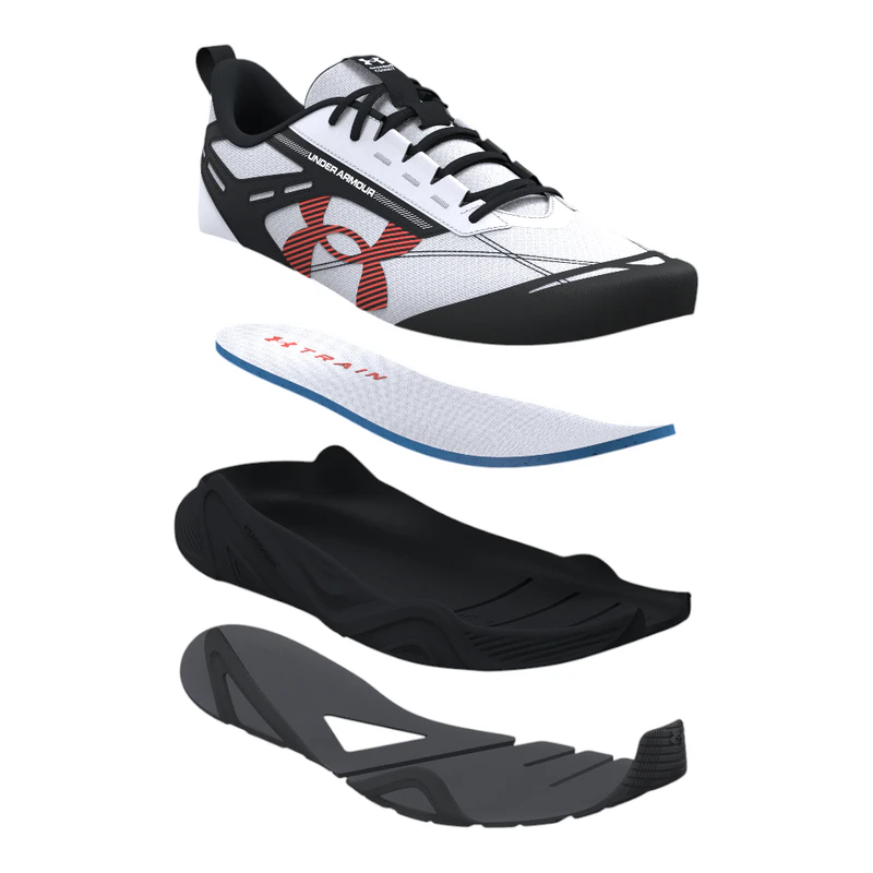 Under Armour Mens Charged Commit TR 5 Training Shoes (White  display picture 3