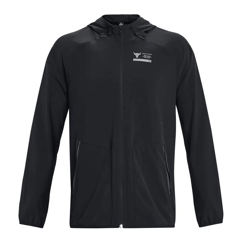 Under Armour Mens Project Rock Unstoppable Jacket (Black) | Sportpursu