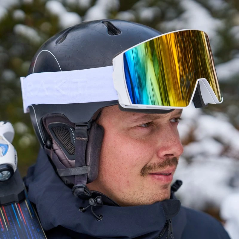 Untrakt Arkose Ski & Snowboarding Goggles (White/Igneous Red) | Sportp
