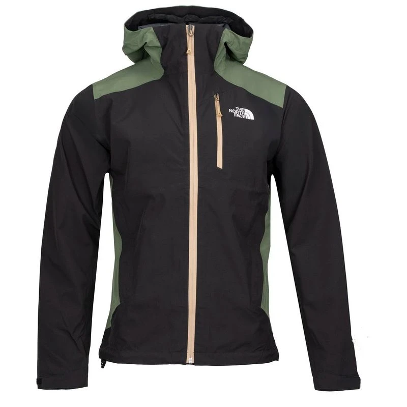 The North Face Mens Mikeno Shell Jacket (TNF Black/Thyme/Kelp) | Sport