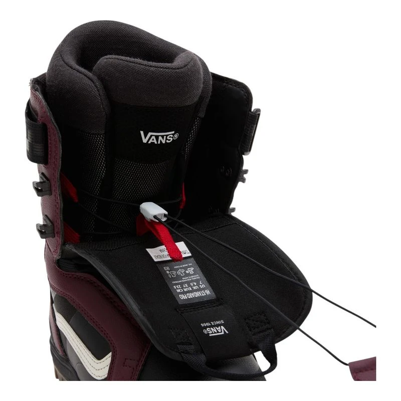 Vans Womens HI-Standard Pro Snowboard Boots (Black/Burgundy) | Sportpu