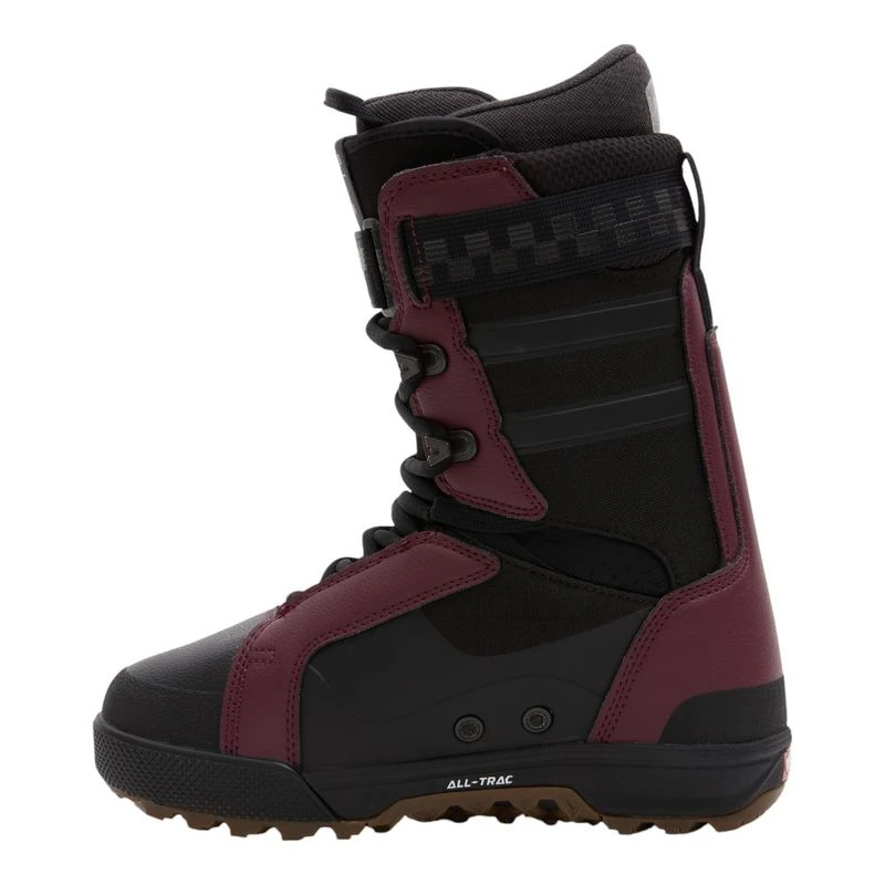 Vans Womens HI-Standard Pro Snowboard Boots (Black/Burgundy) | Sportpu