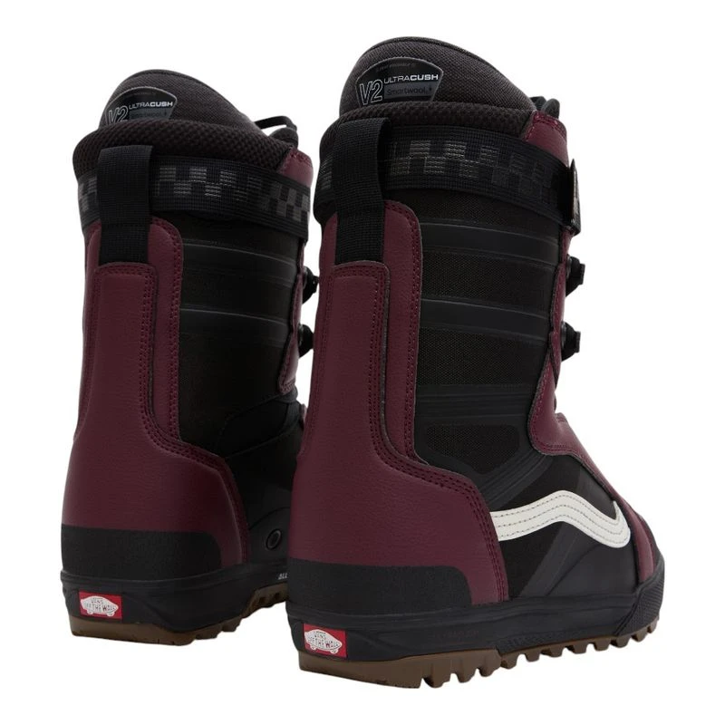 Vans Womens HI-Standard Pro Snowboard Boots (Black/Burgundy) | Sportpu