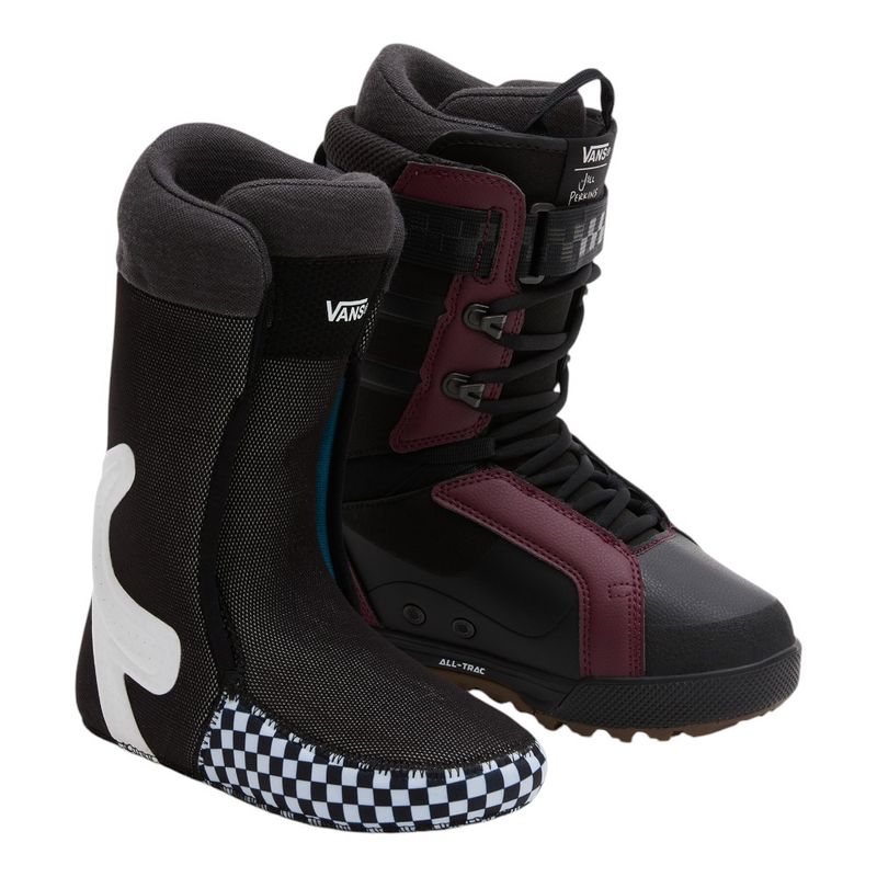 Vans Womens HI-Standard Pro Snowboard Boots (Black/Burgundy) | Sportpu
