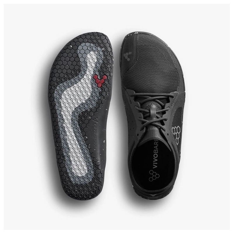 Vivobarefoot Mens Primus Lite 3.5 Running Shoes (Obsidian) | Sportpurs