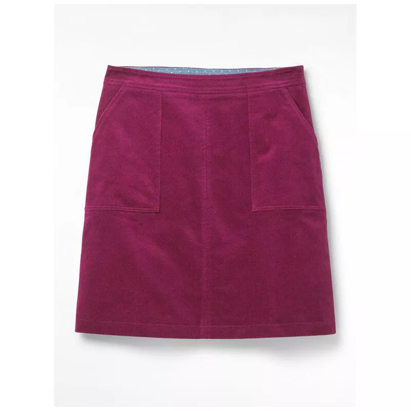 White Stuff Elle Linen Blend Midi Skirt, Black/Multi at John Lewis
