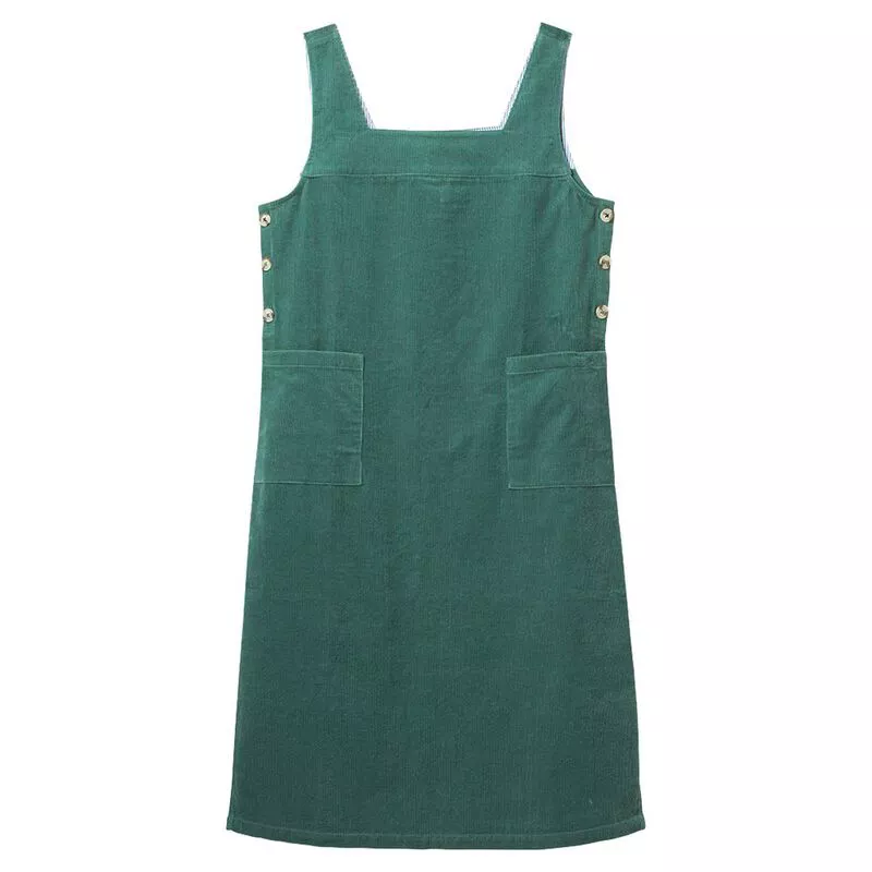 White Stuff Womens Moonshine Cord Pinny Dress (Dark Green) | Sportpurs White Stuff Womens Moonshine Cord Pinny Dress (Dark Green) | Sportpurs