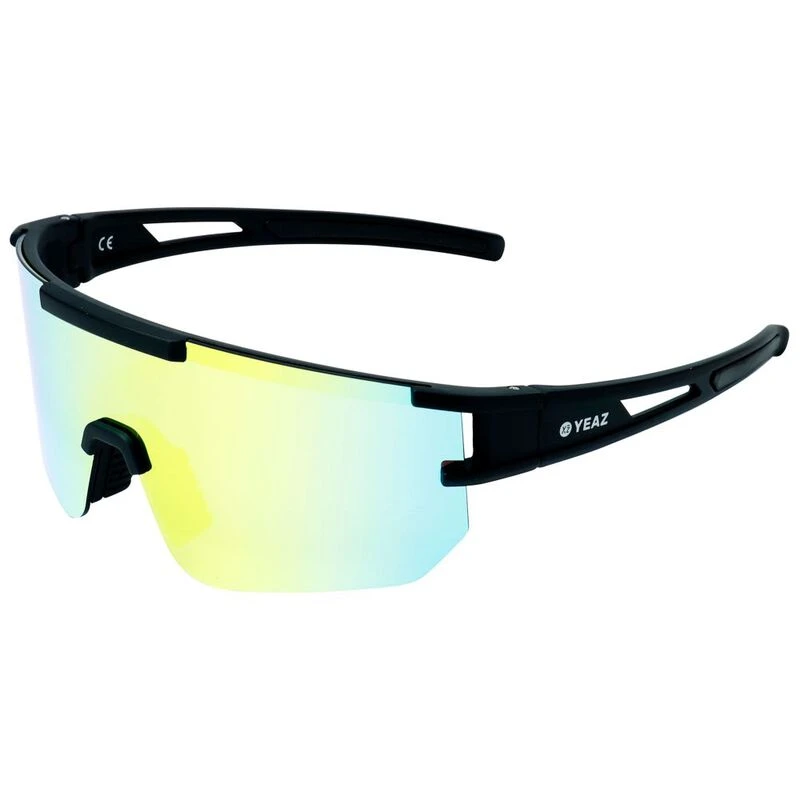 Yeetz Yeaz Sunspark Sport Sunglasses (Yellow Sun/Black/Green) | Sportpursuit